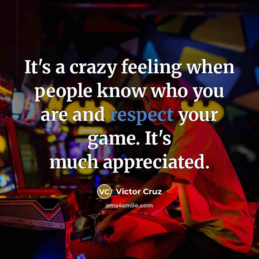“It's a crazy feeling when people know who you are…” quote by Victor Cruz