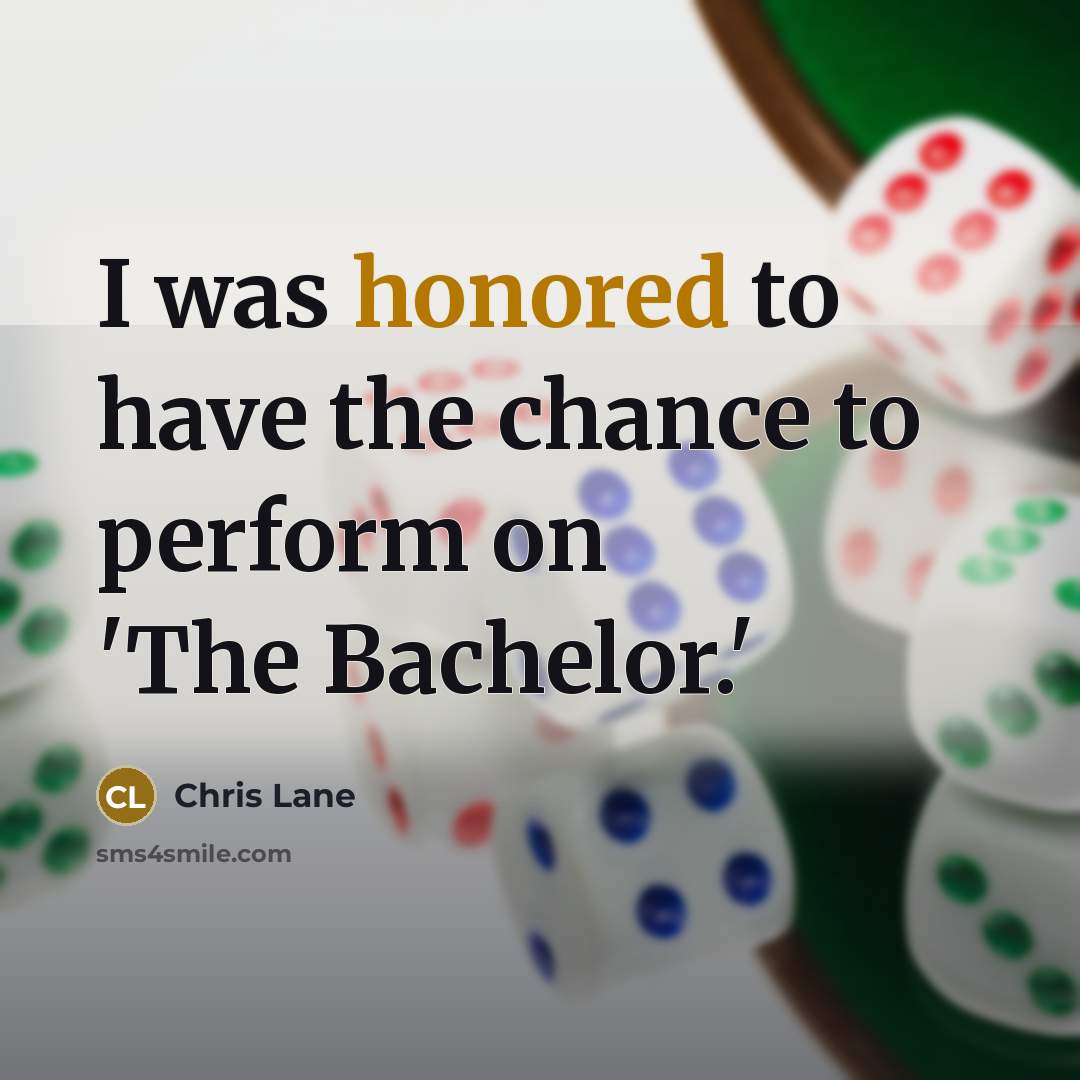 “I was honored to have the chance to perform on…” quote by Chris Lane