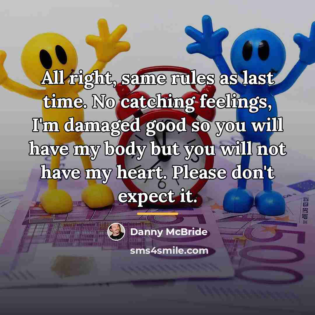 “All right, same rules as last time. No catching feelings,…” quote by Danny Mcbride