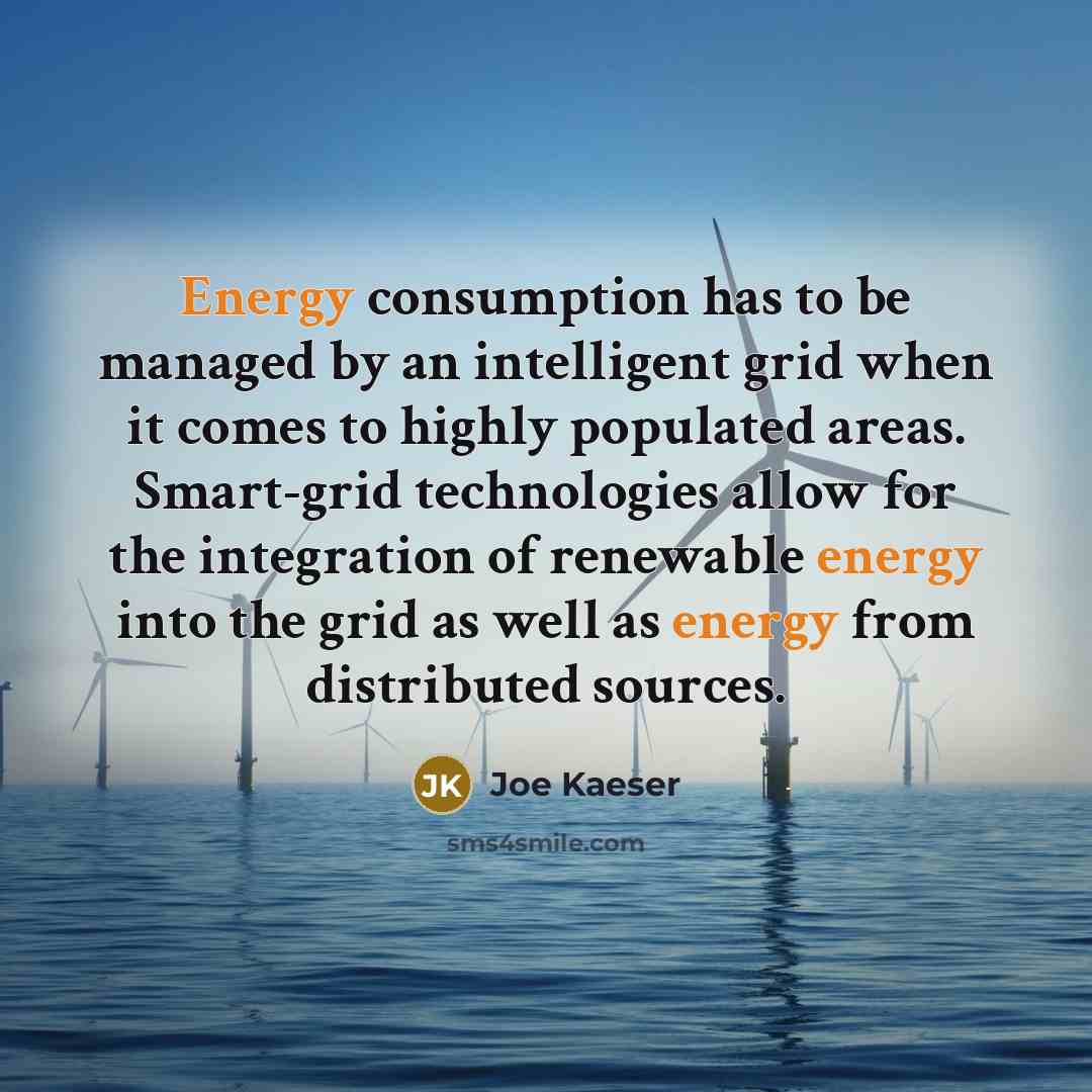“Energy consumption has to be managed by an intelligent grid…” quote by Joe Kaeser