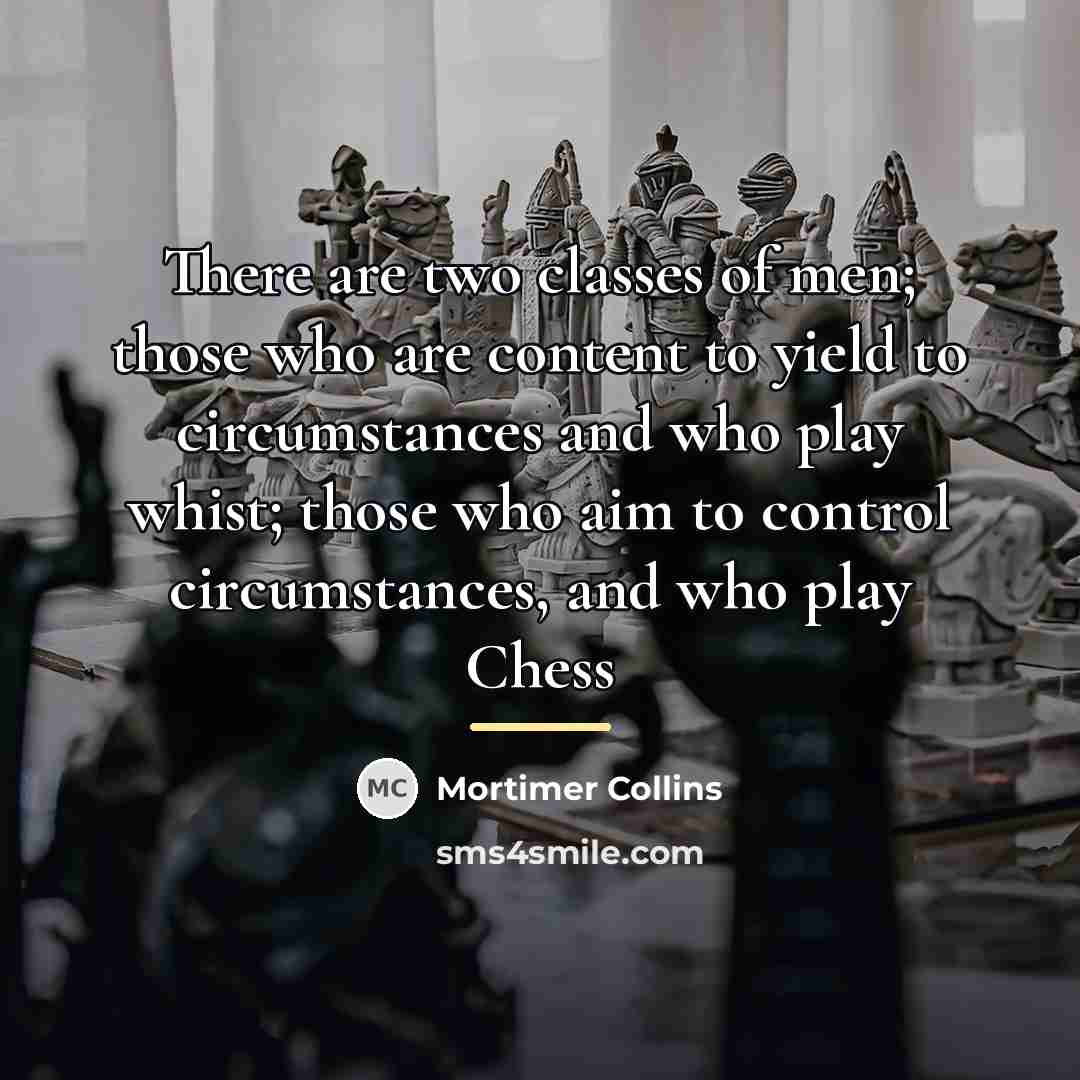 “There are two classes of men; those who are content…” quote by Mortimer Collins