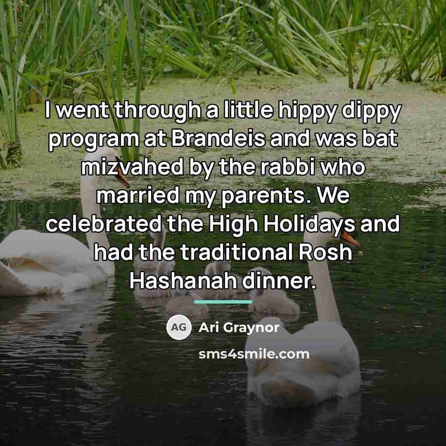 “I went through a little hippy dippy program at Brandeis…” quote by Ari Graynor