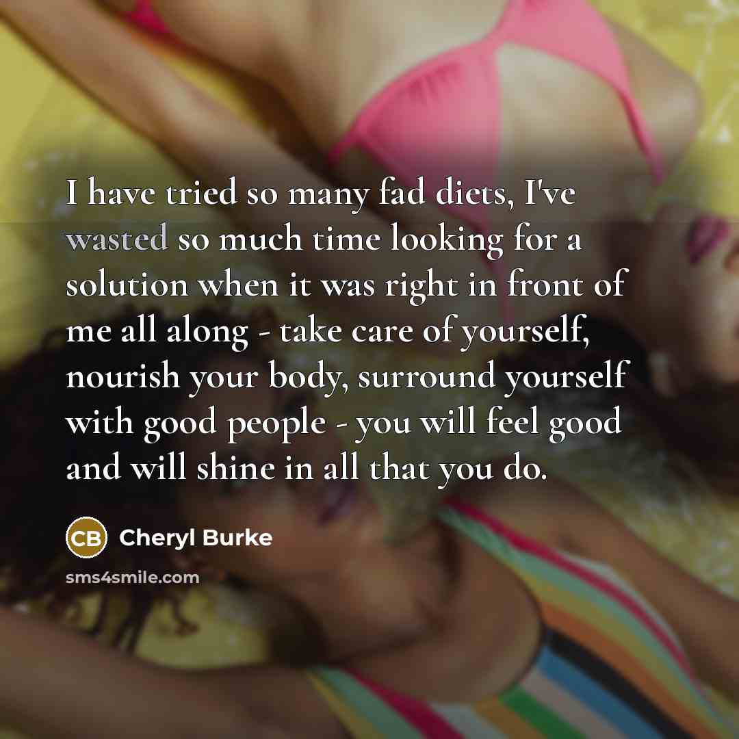“I have tried so many fad diets, I've wasted so…” quote by Cheryl Burke