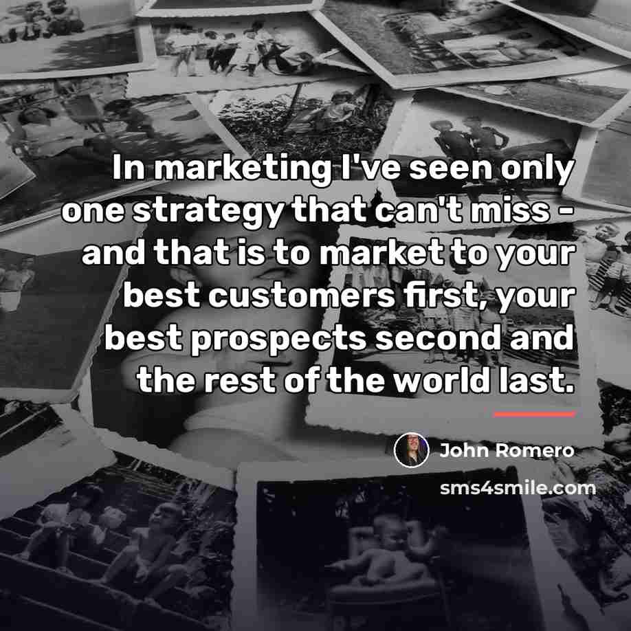 “In marketing I've seen only one strategy that can't miss…” quote by John Romero