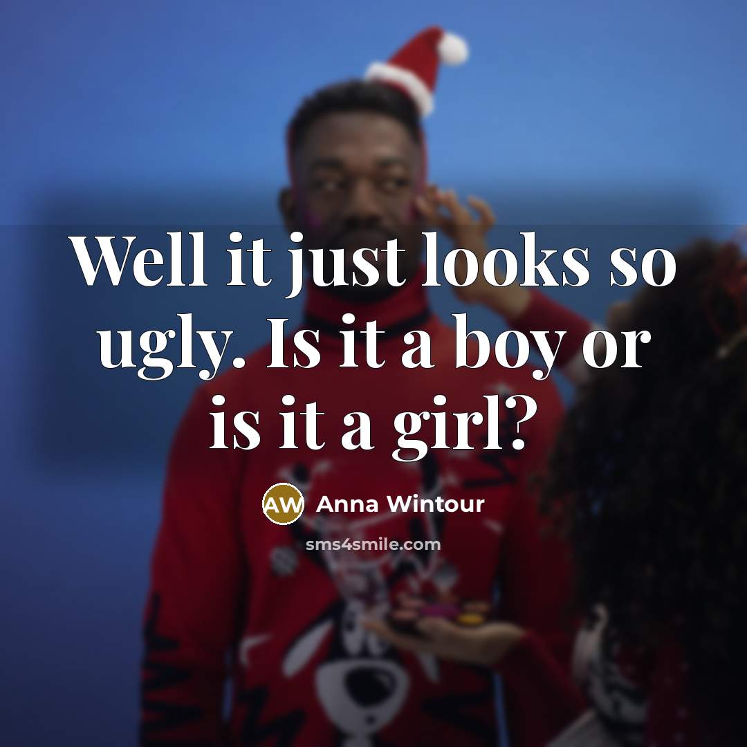 “Well it just looks so ugly. Is it a boy…” quote by Anna Wintour