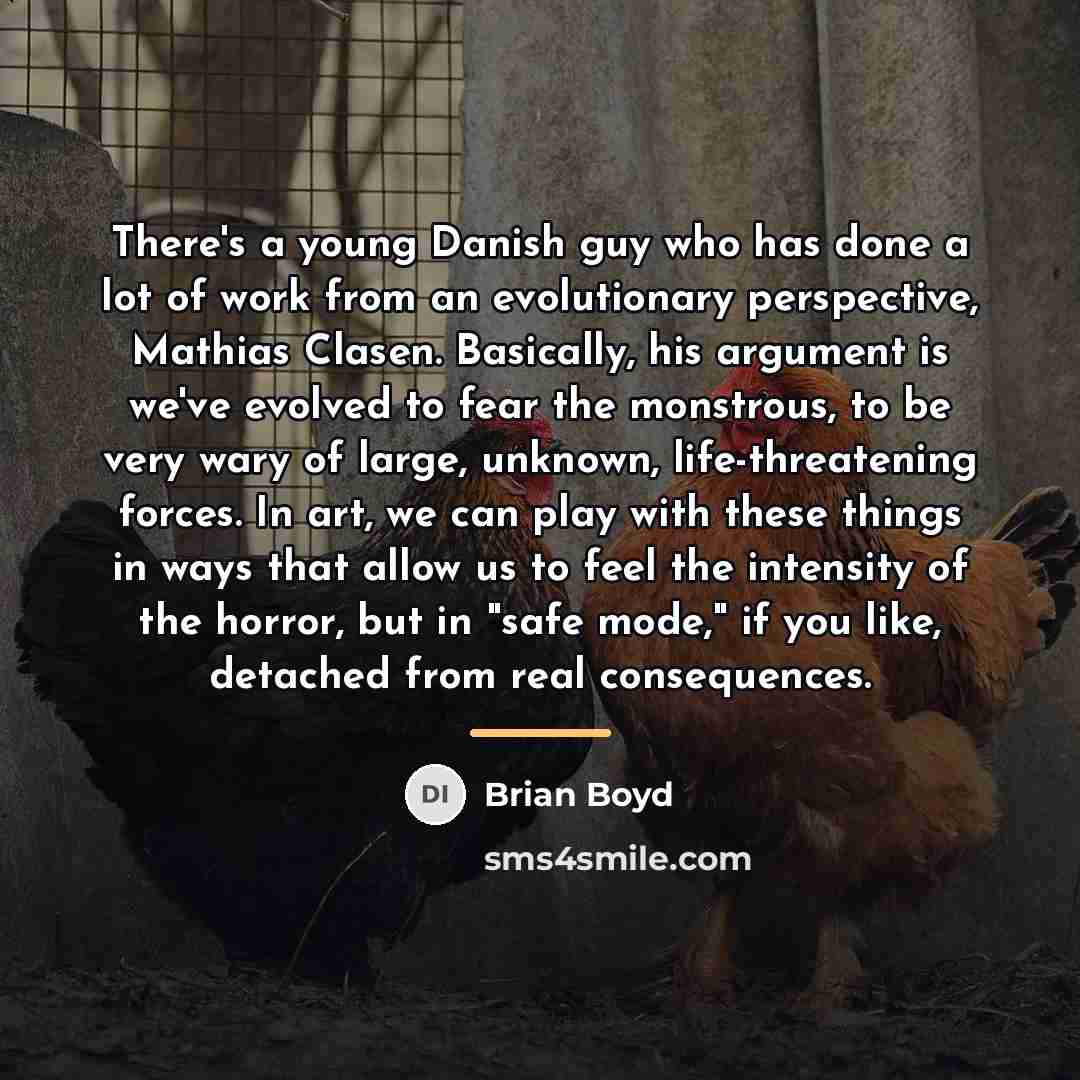 “There's a young Danish guy who has done a lot…” quote by Brian Boyd