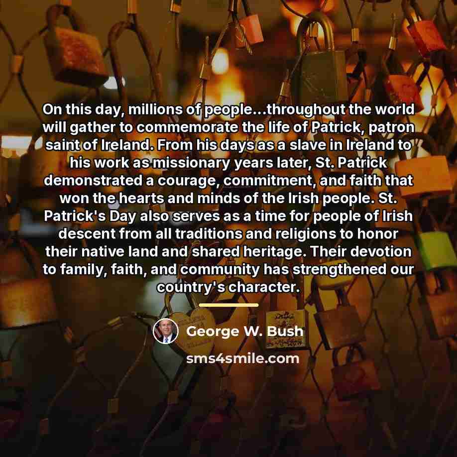 “On this day, millions of people...throughout the world will gather…” quote by George W. Bush