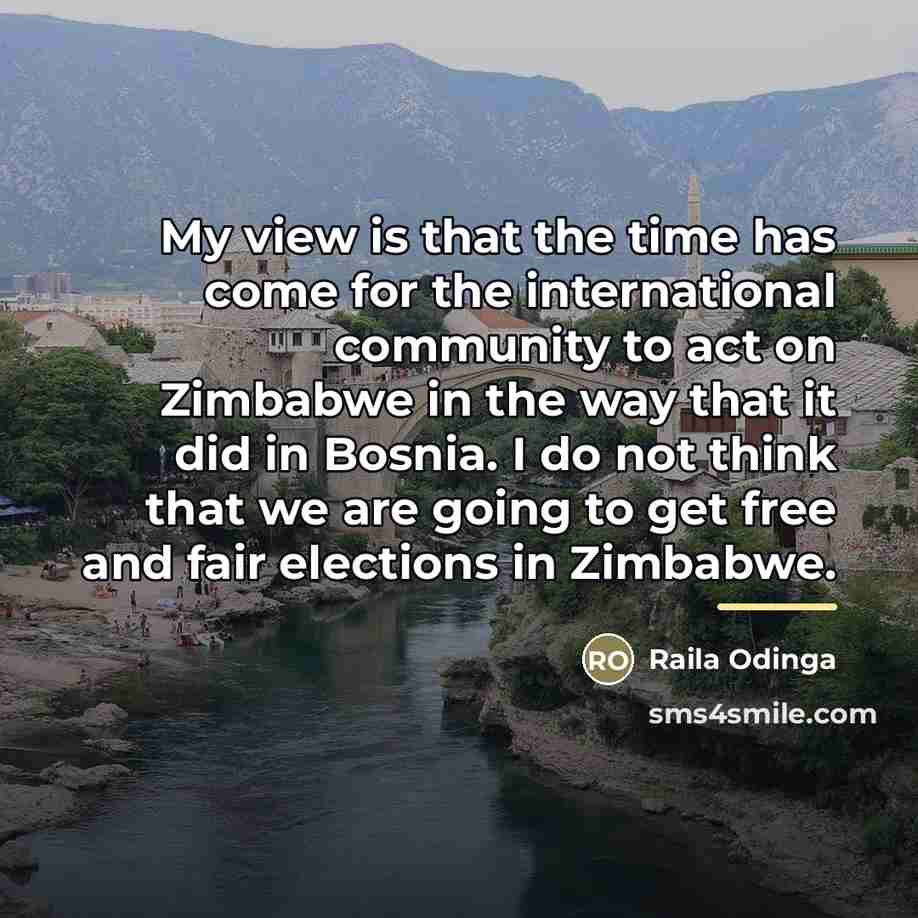 “My view is that the time has come for the…” quote by Raila Odinga