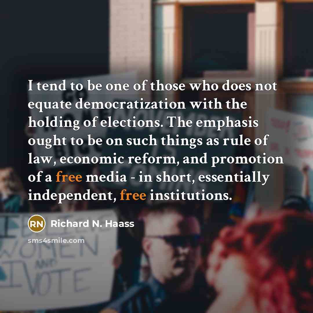 “I tend to be one of those who does not…” quote by Richard N. Haass