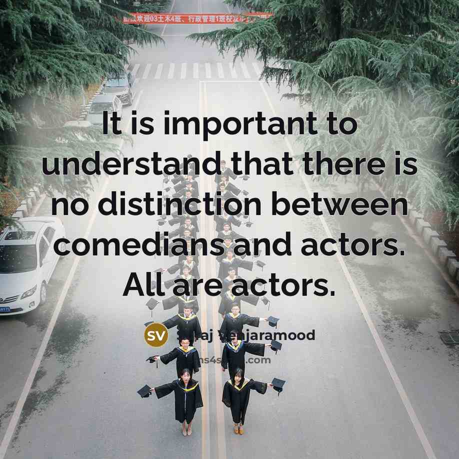 “It is important to understand that there is no distinction…” quote by Suraj Venjaramood