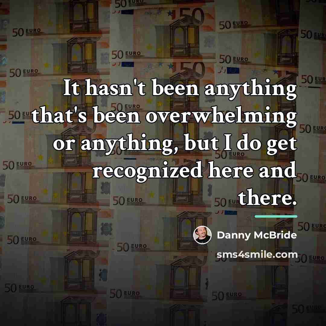 “It hasn't been anything that's been overwhelming or anything, but…” quote by Danny McBride