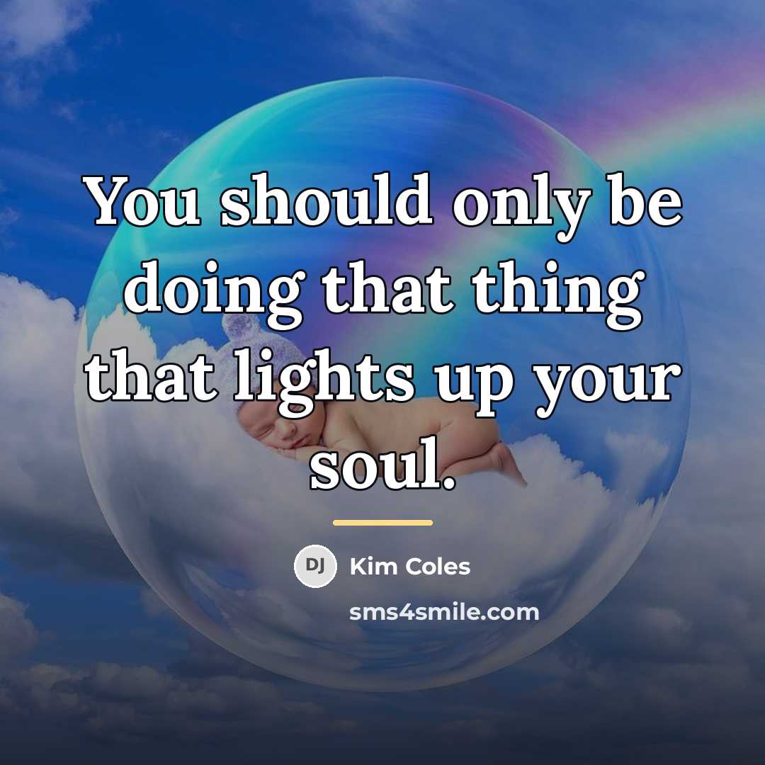 “You should only be doing that thing that lights up…” quote by Kim Coles
