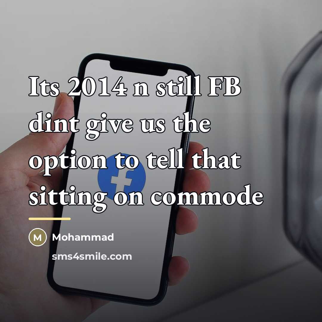 “Its 2014 n still FB dint give us the option…” quote by MOHAMMAD