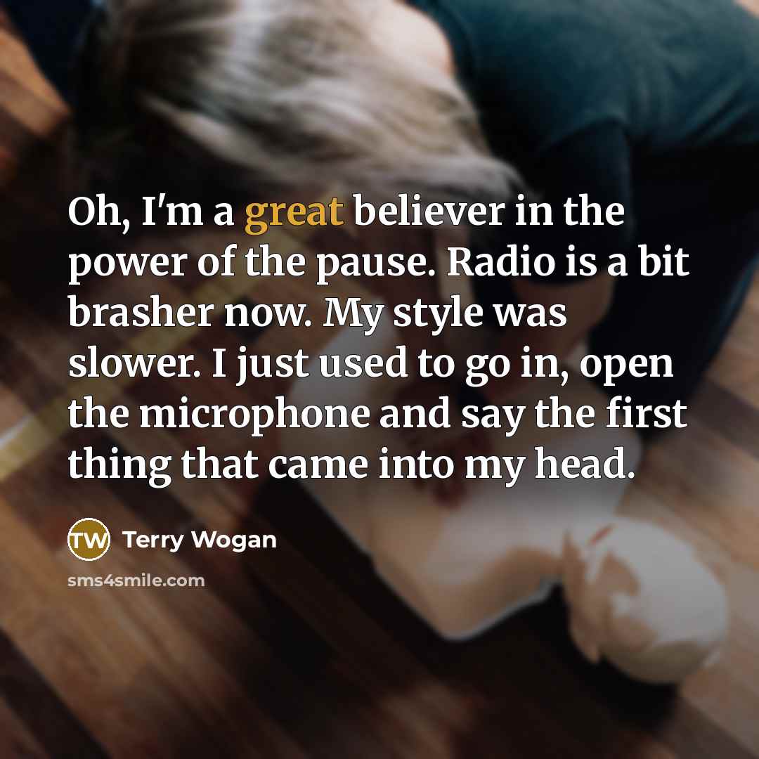 “Oh, I'm a great believer in the power of the…” quote by Terry Wogan