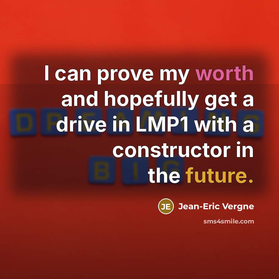 “I can prove my worth and hopefully get a drive…” quote by Jean-Eric Vergne