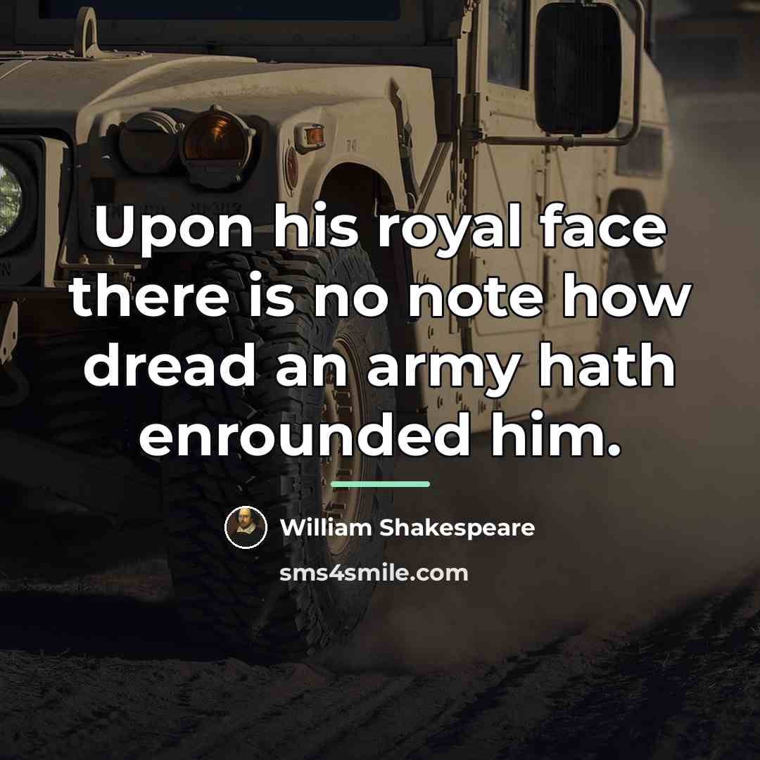 “Upon his royal face there is no note how dread…” quote by William Shakespeare