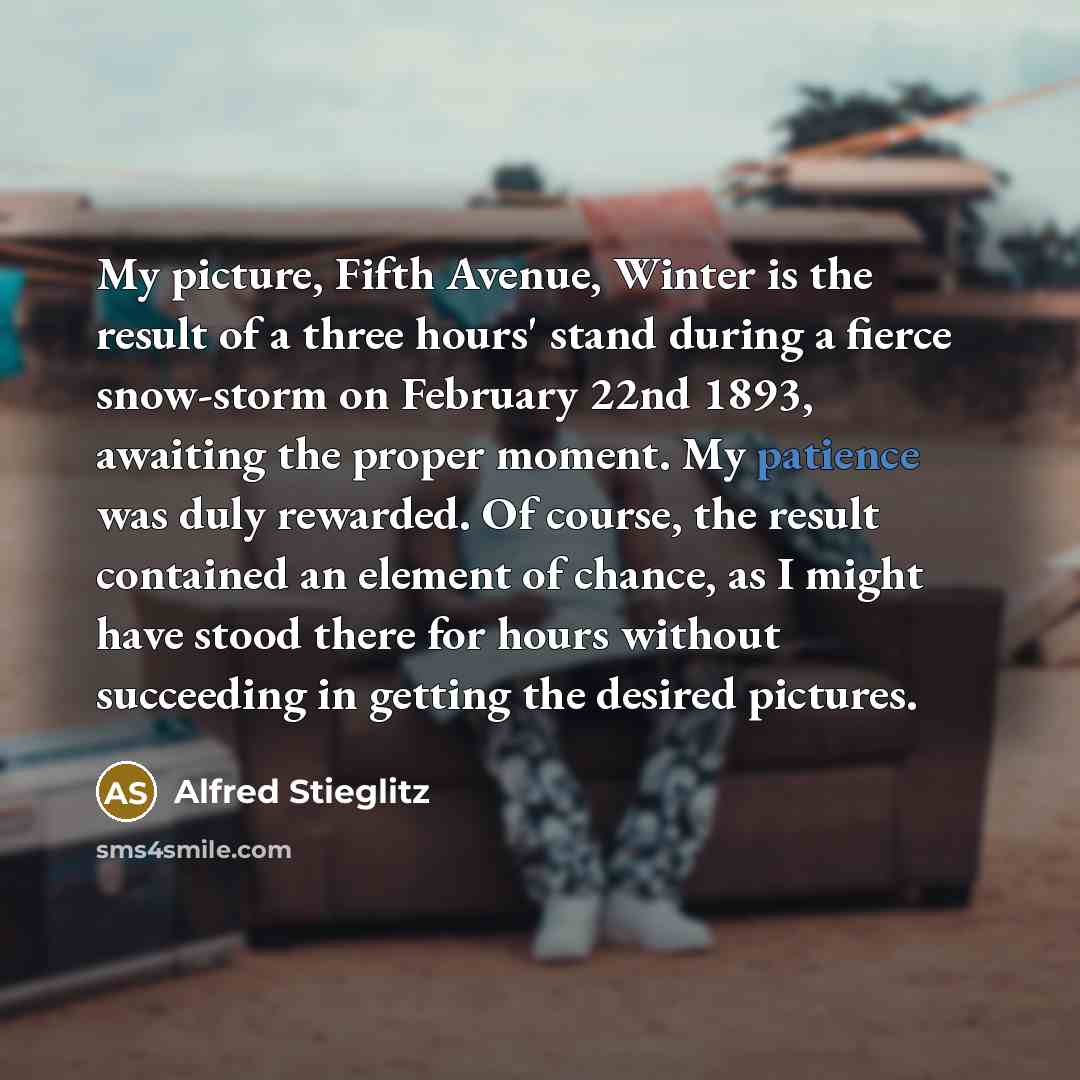 “My picture, Fifth Avenue, Winter is the result of a…” quote by Alfred Stieglitz