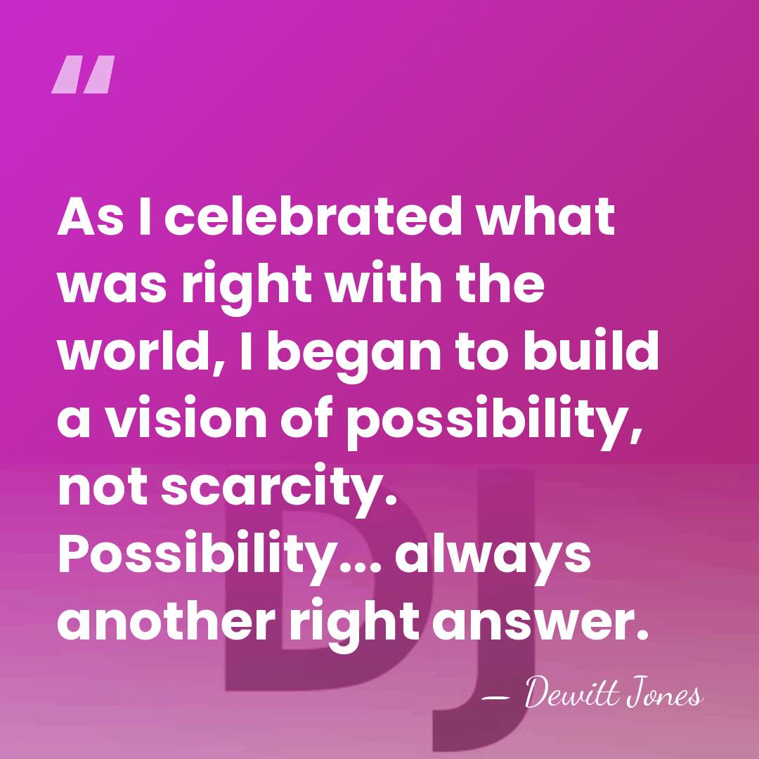 As I celebrated what was right with the world, I began to&hellip; - Dewitt Jones