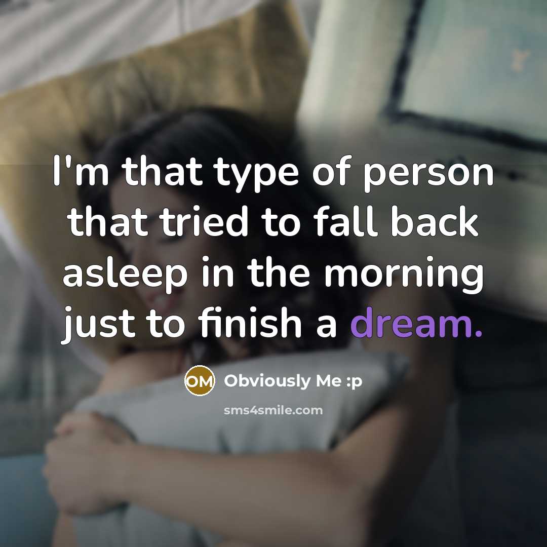 “I'm that type of person that tried to fall back…” quote by Obviously Me :p