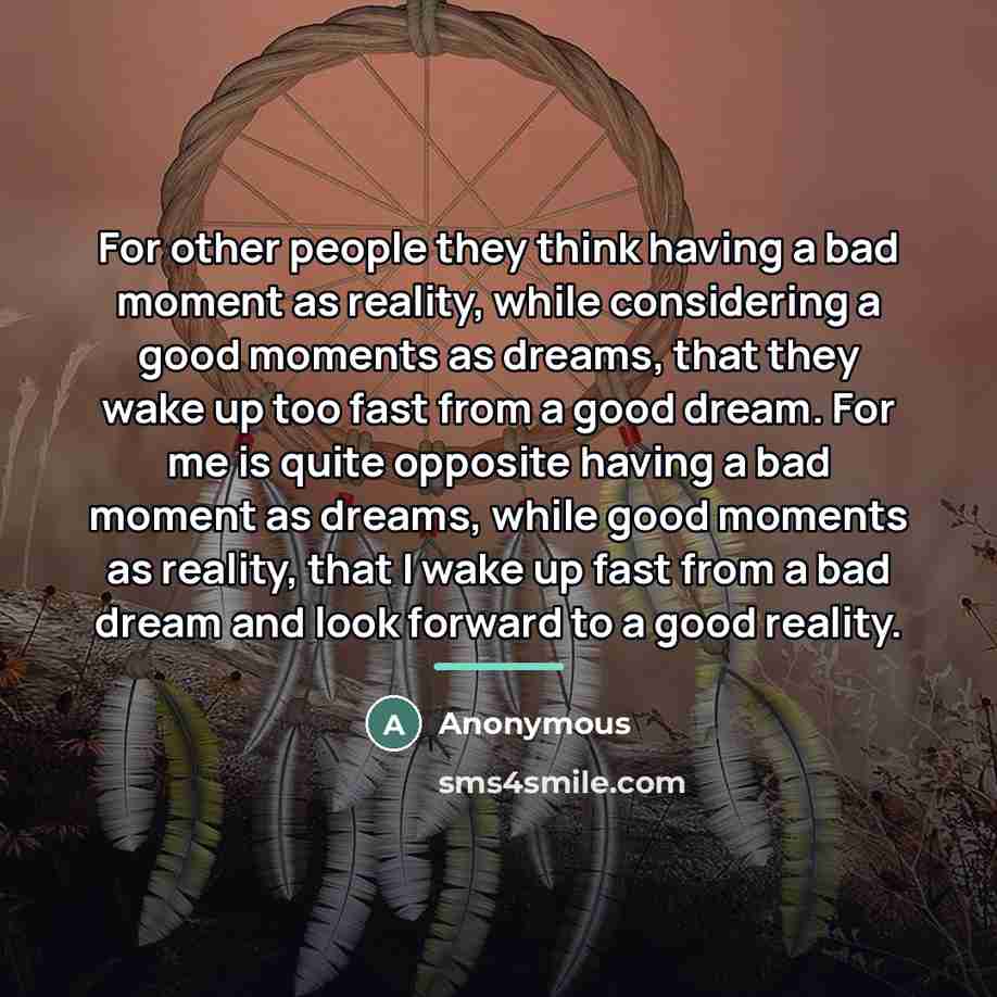 “For other people they think having a bad moment as…” quote by Anonymous