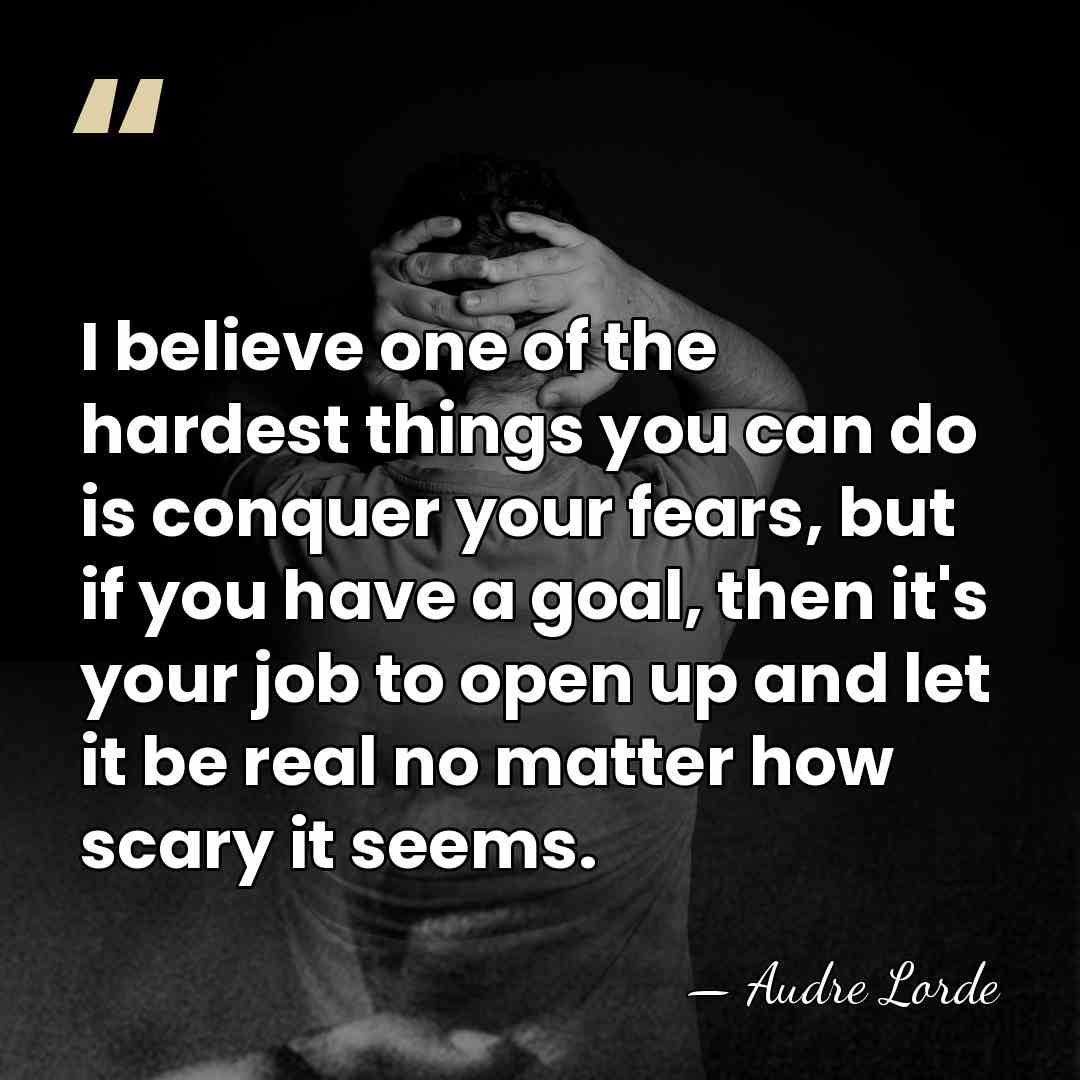 I believe one of the hardest things you can do is conquer&hellip; - Audre Lorde