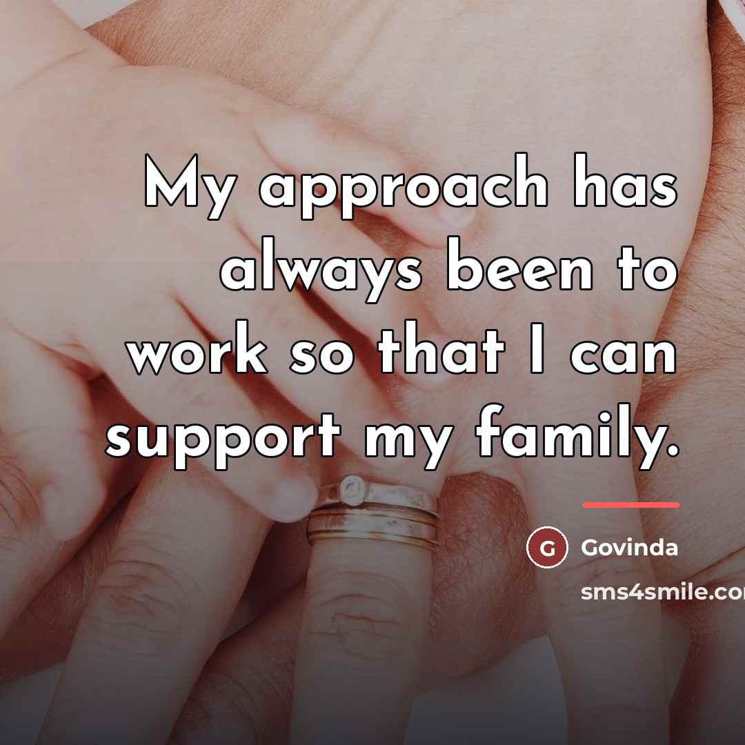 “My approach has always been to work so that I…” quote by Govinda