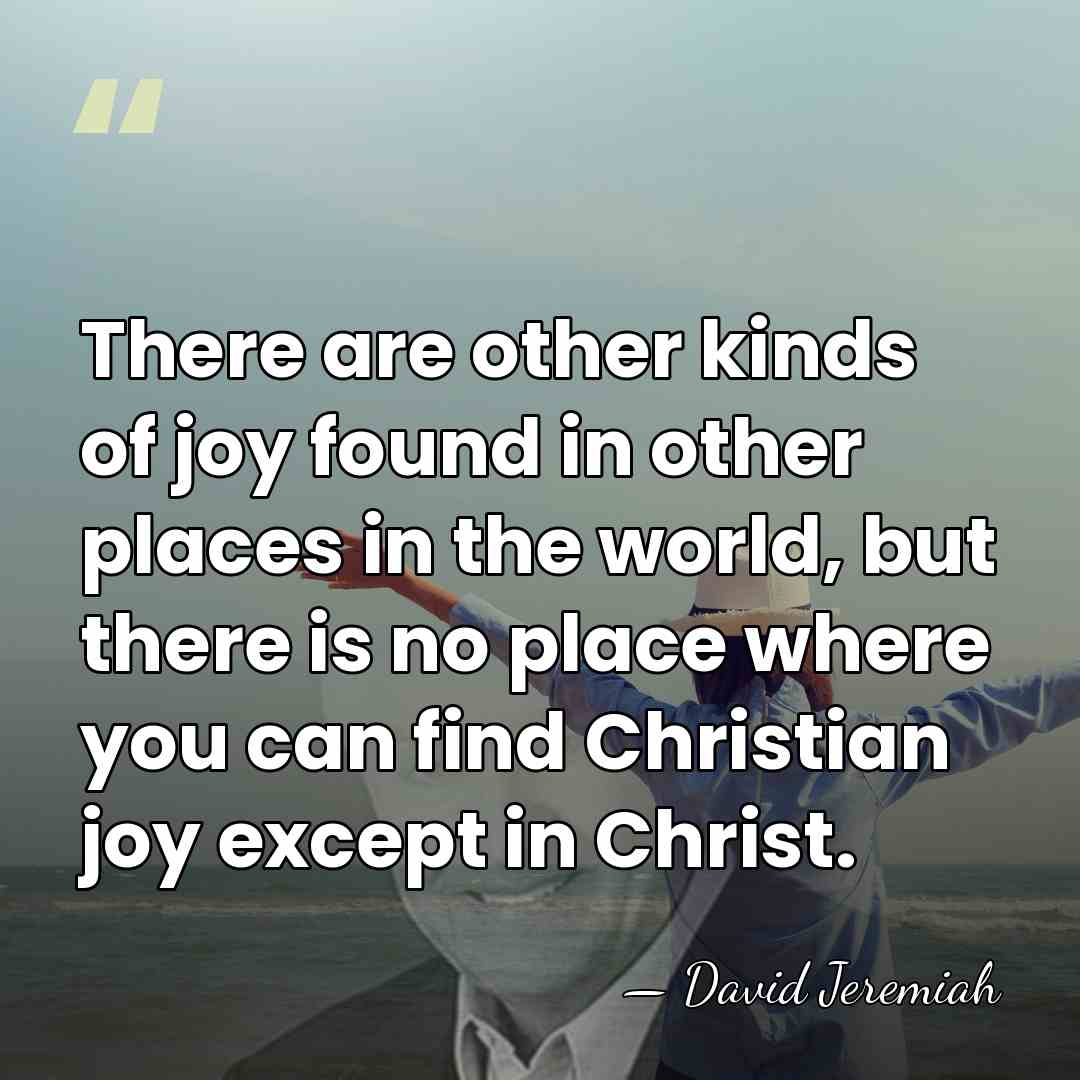 There are other kinds of joy found in other places in the&hellip; - David Jeremiah