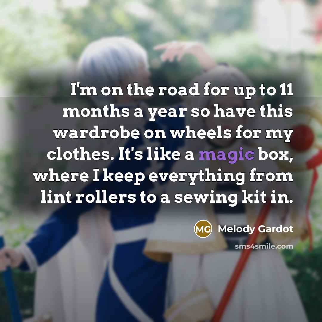 “I'm on the road for up to 11 months a…” quote by Melody Gardot