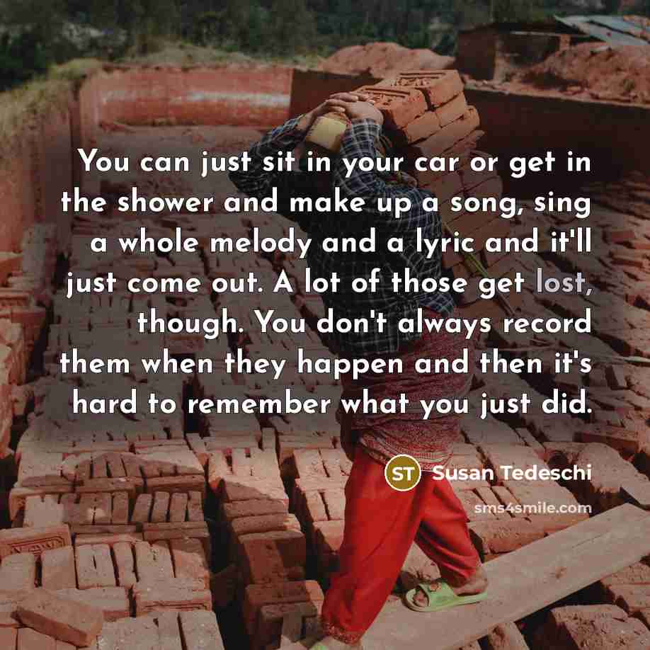 “You can just sit in your car or get in…” quote by Susan Tedeschi