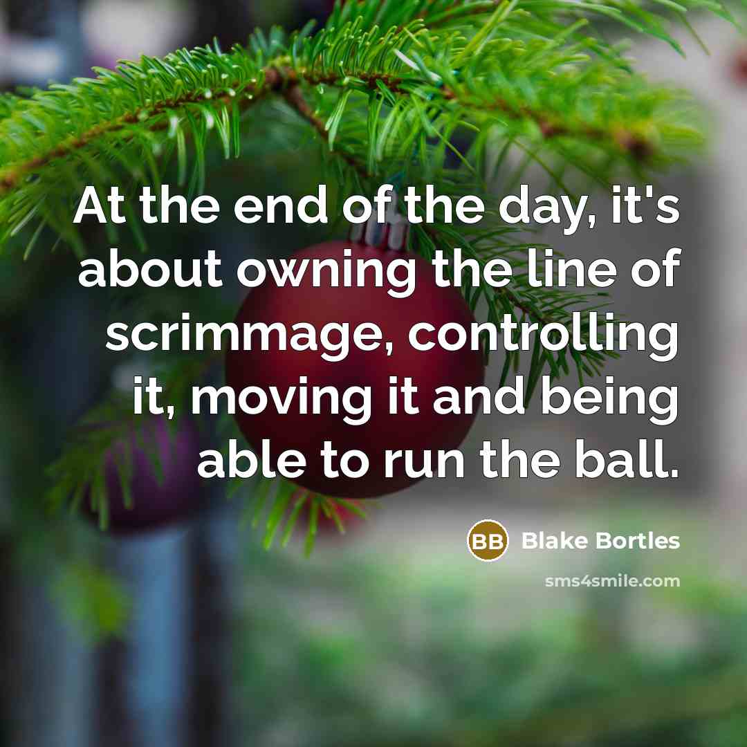 “At the end of the day, it's about owning the…” quote by Blake Bortles