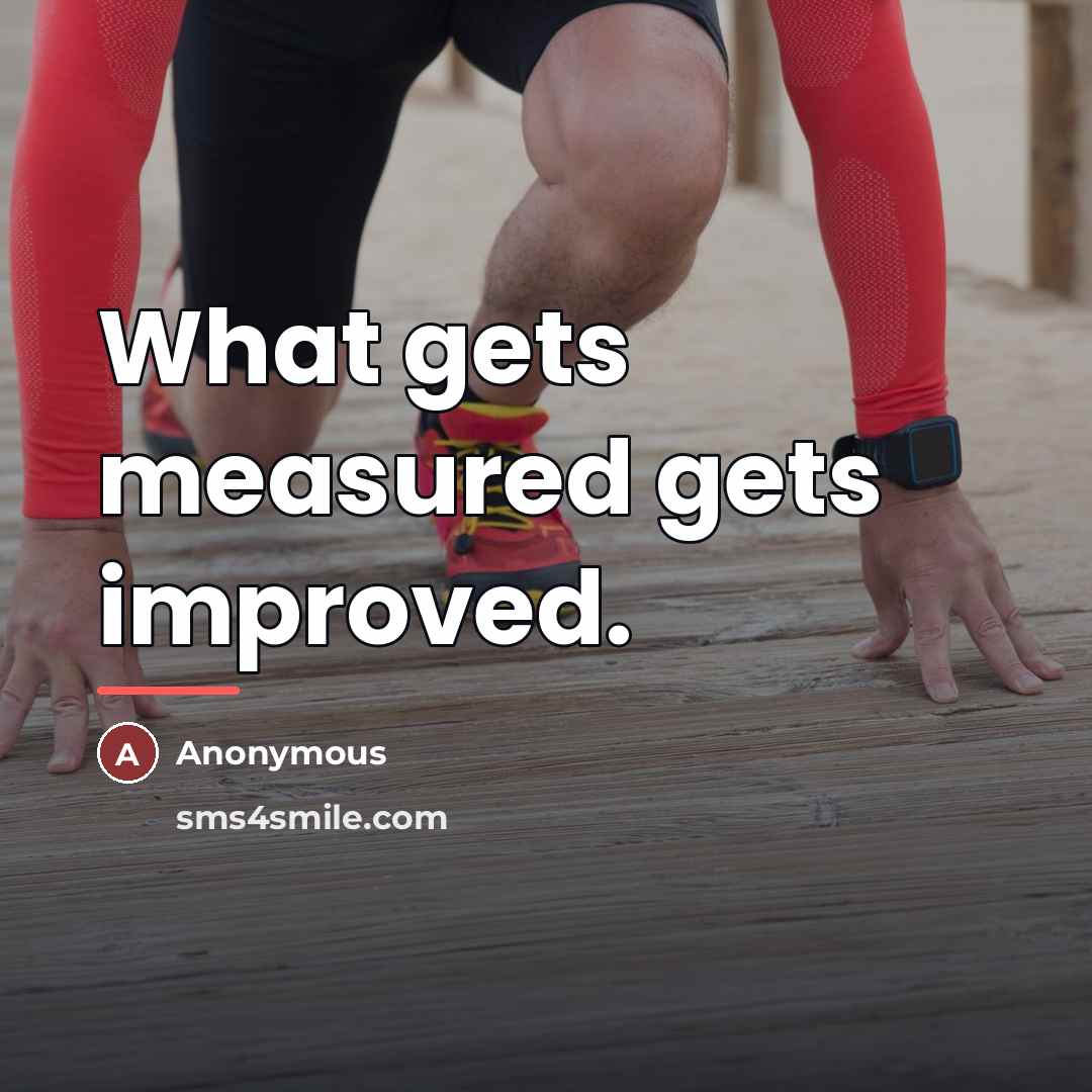 “What gets measured gets improved.…” quote by Anonymous