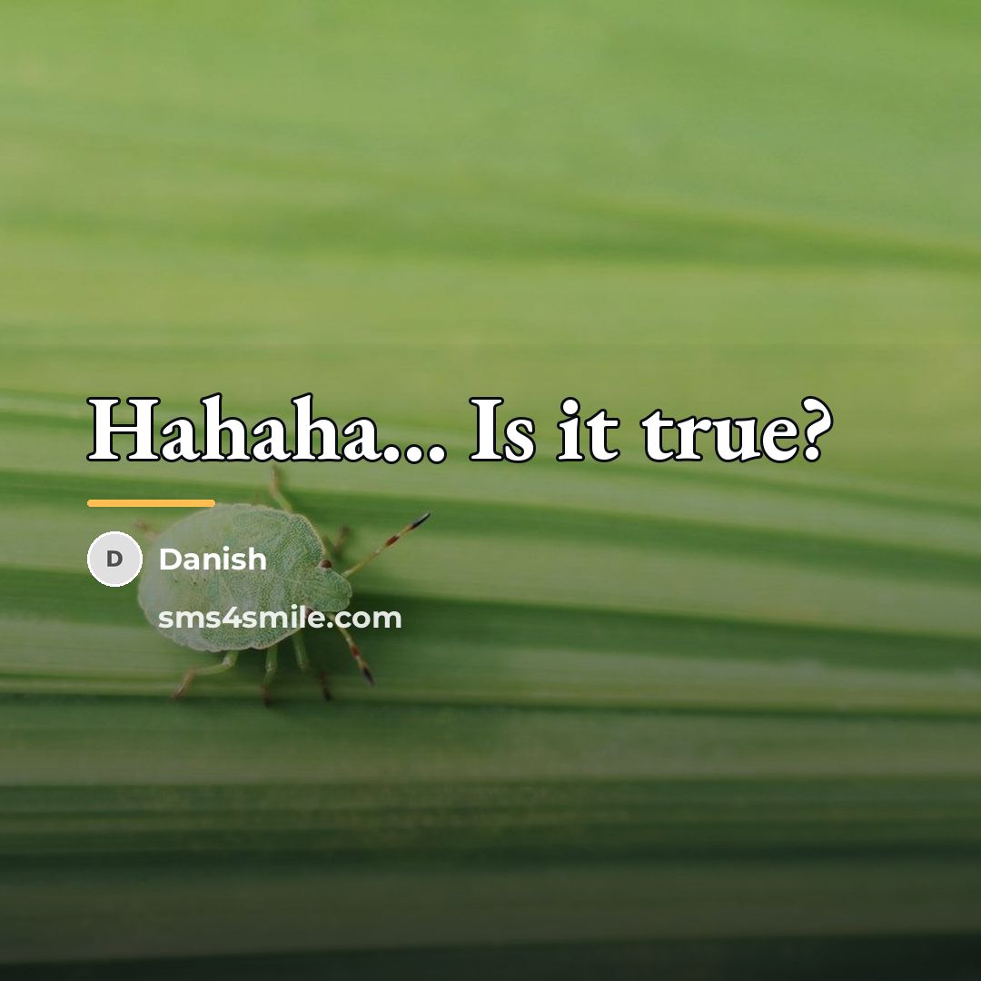 “Hahaha... Is it true?…” quote by Danish