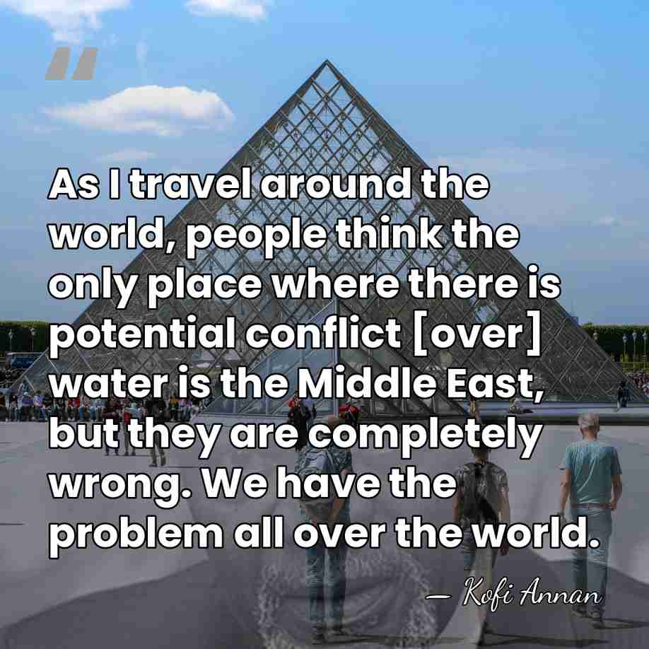 As I travel around the world, people think the only place where&hellip; - Kofi Annan