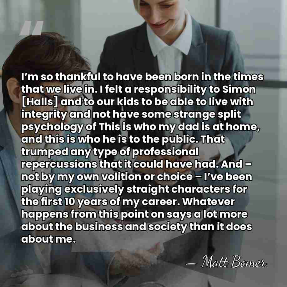 I’m so thankful to have been born in the times that we&hellip; - Matt Bomer