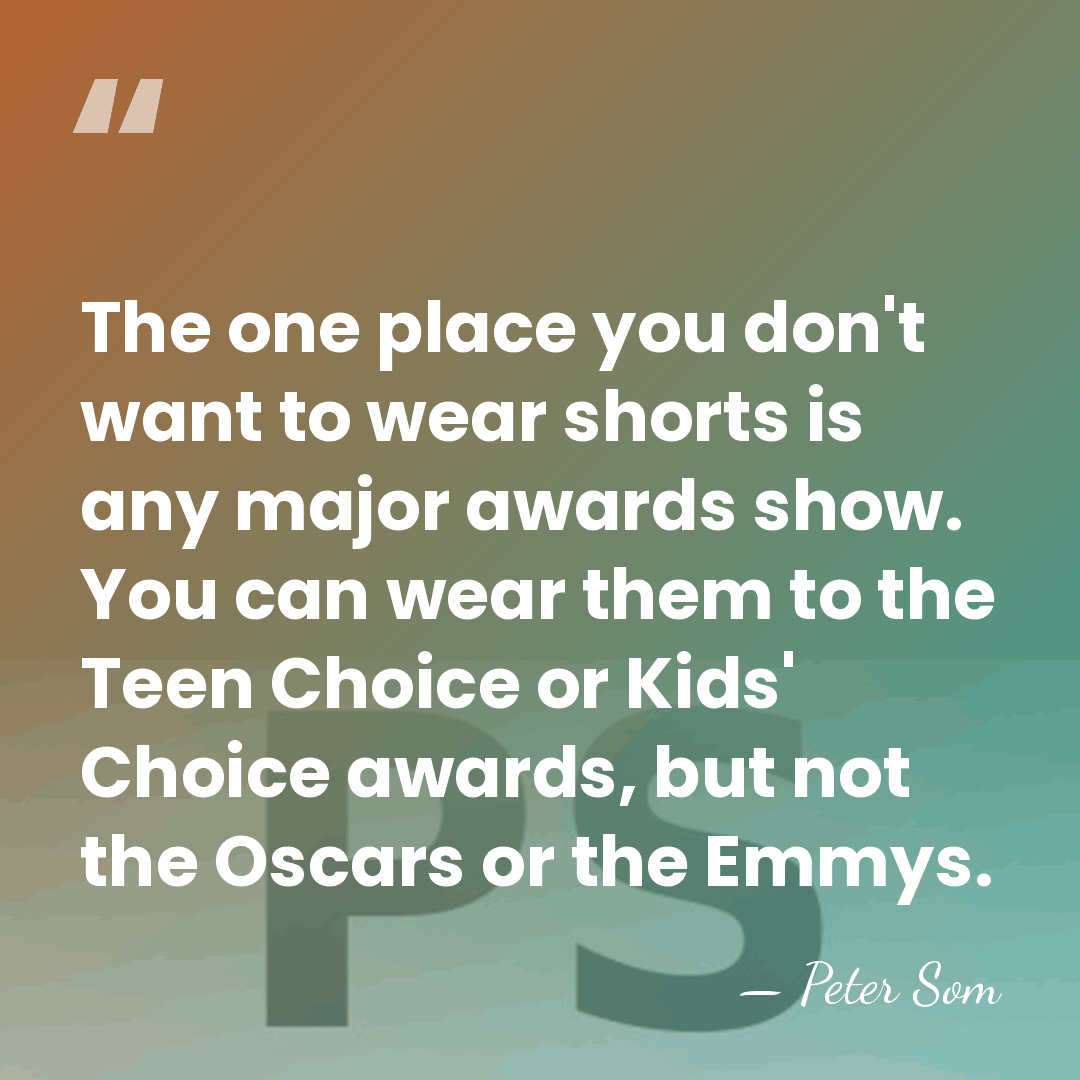 The one place you don't want to wear shorts is any major&hellip; - Peter Som
