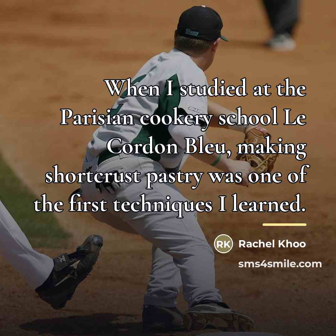 “When I studied at the Parisian cookery school Le Cordon…” quote by Rachel Khoo