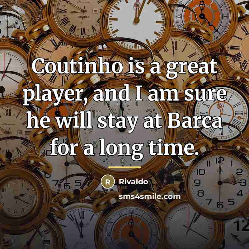 “Coutinho is a great player, and I am sure he…” quote by Rivaldo