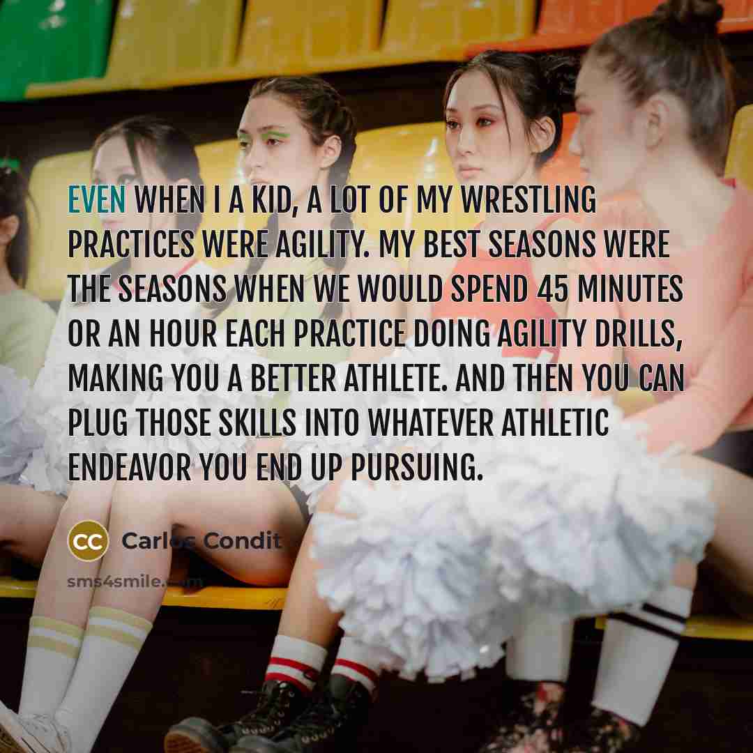 “Even when I a kid, a lot of my wrestling…” quote by Carlos Condit