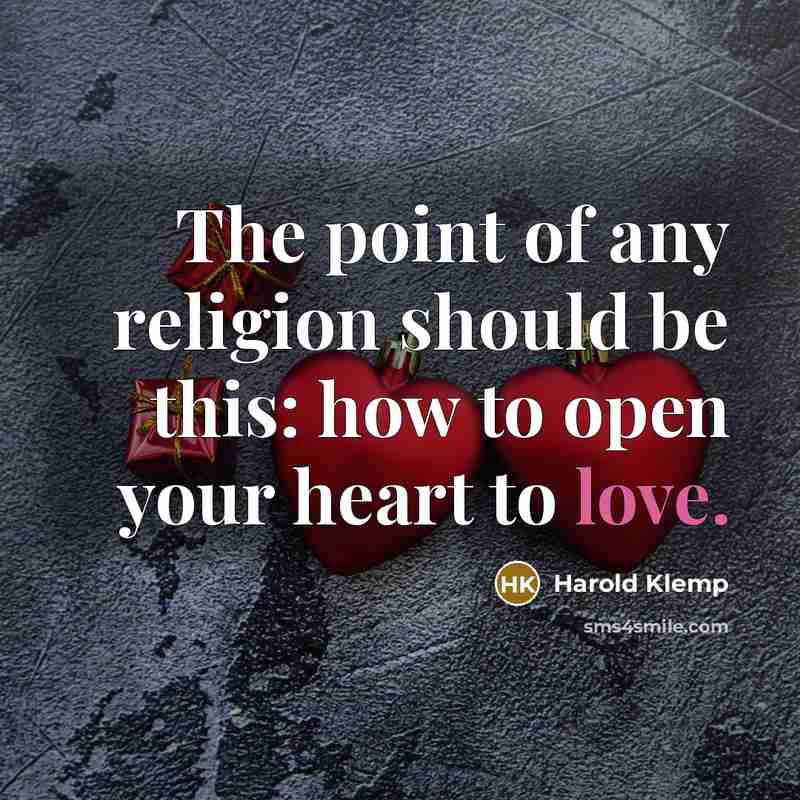 “The point of any religion should be this: how to…” quote by Harold Klemp