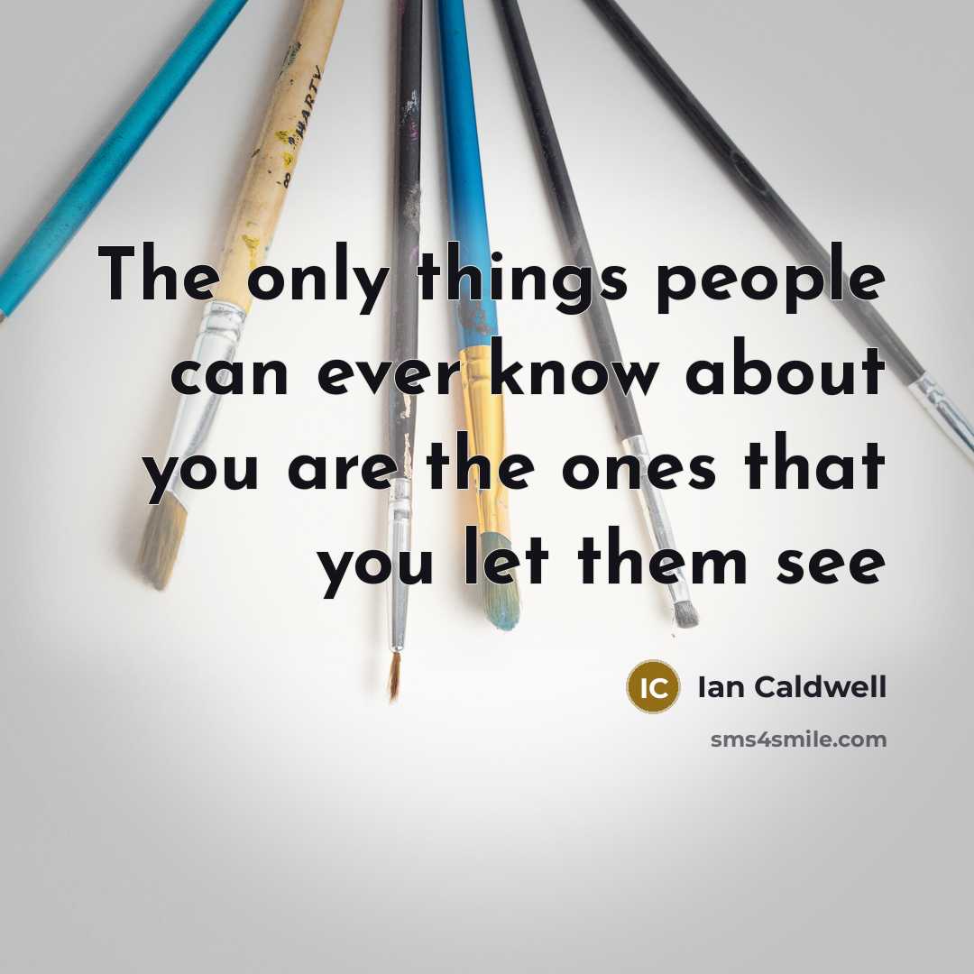 “The only things people can ever know about you are…” quote by Ian Caldwell
