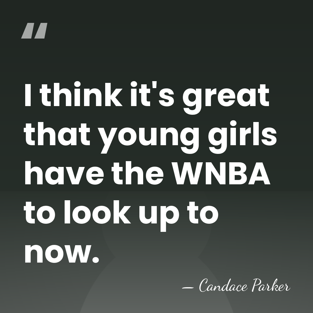 I think it's great that young girls have the WNBA to look&hellip; - Candace Parker