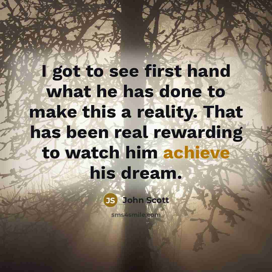 “I got to see first hand what he has done…” quote by John Scott