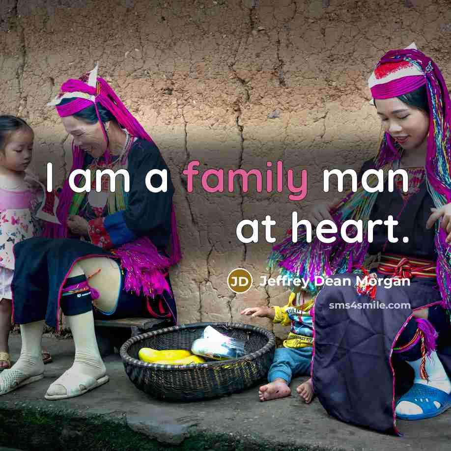 “I am a family man at heart.…” quote by Jeffrey Dean Morgan