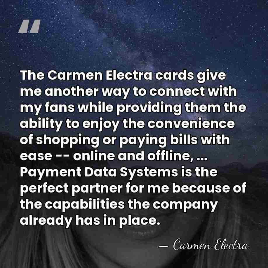 The Carmen Electra cards give me another way to connect with my&hellip; - Carmen Electra