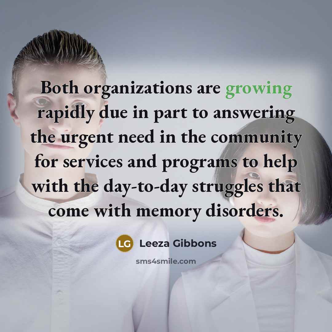 “Both organizations are growing rapidly due in part to answering…” quote by Leeza Gibbons