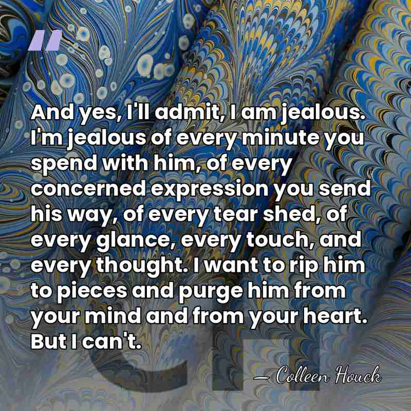 And yes, I'll admit, I am jealous. I'm jealous of every minute&hellip; - Colleen Houck