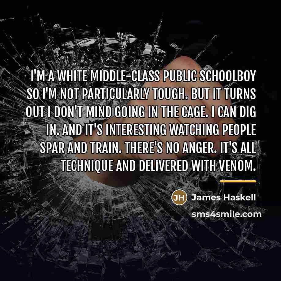 “I'm a white middle-class public schoolboy so I'm not particularly…” quote by James Haskell