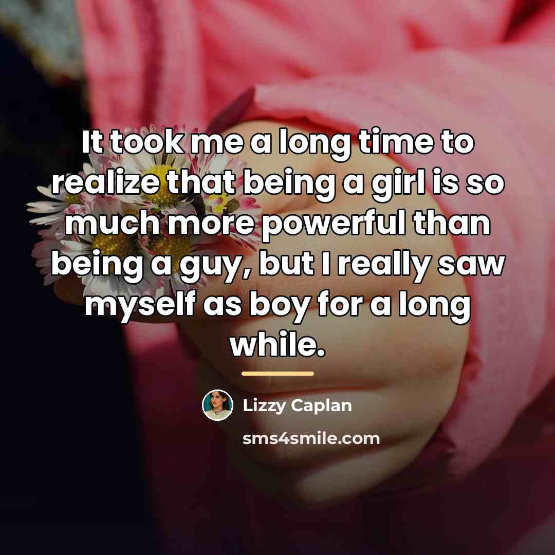 “It took me a long time to realize that being…” quote by Lizzy Caplan