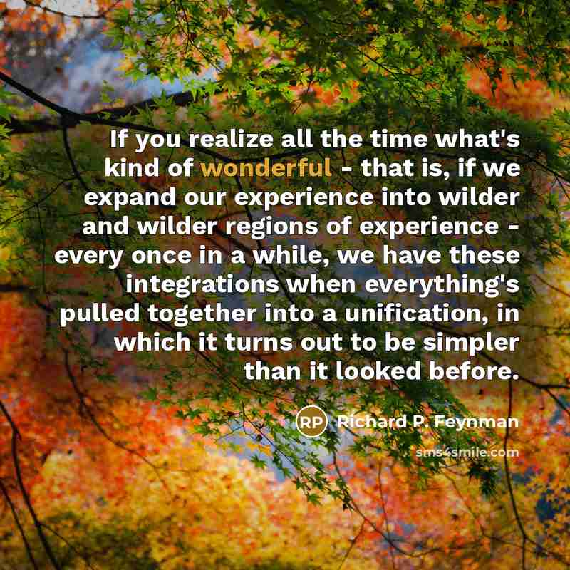 “If you realize all the time what's kind of wonderful…” quote by Richard P. Feynman
