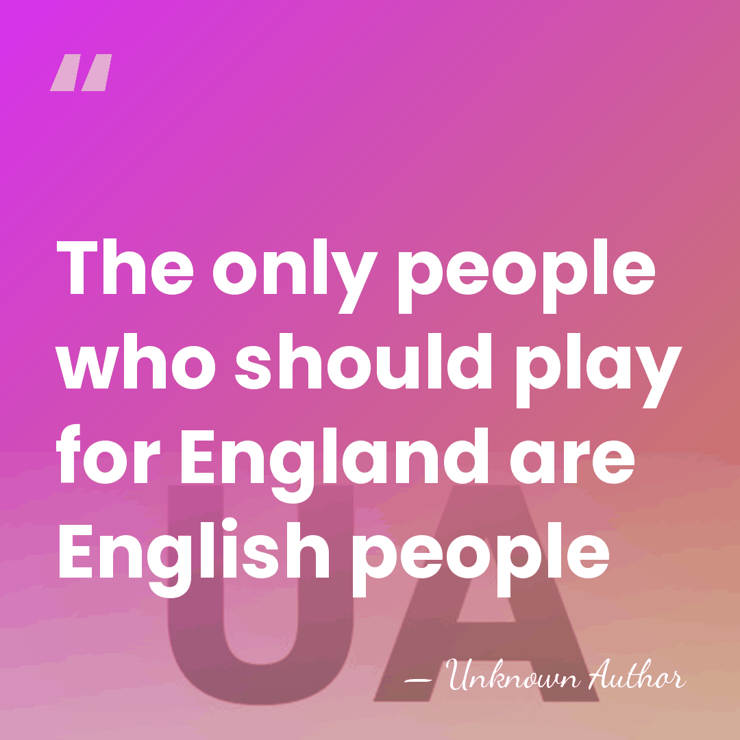The only people who should play for England are English people - Jack Wilshere